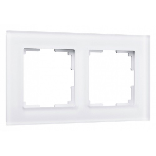 Рамка на 2 поста Werkel Favorit белый матовый стекло W0021105 от Мир ламп