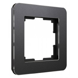 Рамка на 1 пост Werkel Platinum черный алюминий W0012608