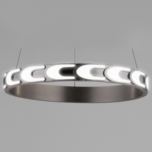 Подвесная люстра с пультом Eurosvet Chain 90163/1 сатин-никель 35W от Мир ламп