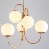 Люстра на штанге Imperiumloft Gooseneck Pelle Chandelier 40.2347 от Мир ламп