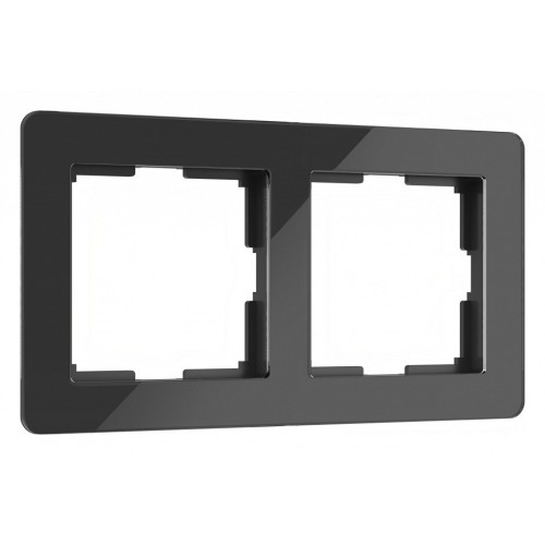 Рамка на 2 поста Werkel Acrylic черный W0022708 от Мир ламп