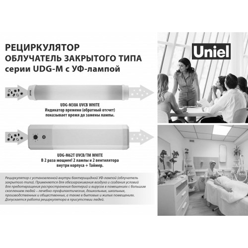 Бактерицидный светильник Uniel UDG-M UL-00007717 от Мир ламп
