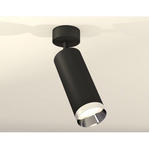 Комплект накладного светильника Ambrella light Techno Spot XM6343003 SBK/PSL черный песок/серебро полированное (A2210, C6343, N6132) от Мир ламп