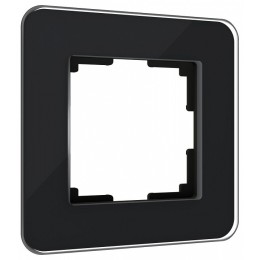 Рамка на 1 пост Werkel Elite черный стекло W0012448