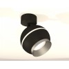 Комплект накладного светильника Ambrella light Techno Spot XM1102003 SBK/MCH черный песок/хром матовый (A2210, C1102, N7033) от Мир ламп