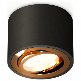 Комплект накладного светильника Ambrella light Techno Spot XS7511004 SBK/PYG черный песок/золото желтое полированное (C7511, N7004)
