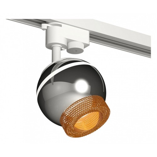 Комплект трекового светильника Ambrella light Track System XT1104005 PSL/CF серебро полированное/кофе (A2520, C1104, N7195) от Мир ламп