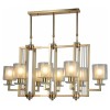 Люстра на штанге LUMINA DECO Manhattan LDP 8012-8 PR F.GD от Мир ламп