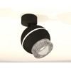 Комплект накладного светильника Ambrella light Techno Spot XM1102010 SBK/CL черный песок/прозрачный (A2210, C1102, N7191) от Мир ламп