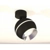 Комплект накладного светильника Ambrella light Techno Spot XM1102002 SBK/PBK черный песок/серебро полированное (A2210, C1102, N7032) от Мир ламп