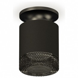 Комплект накладного светильника Ambrella light Techno Spot XS7402064 SBK/PBK/BK черный песок/черный полированный/тонированный (N7926, C7402, N7192)