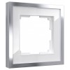 Рамка на 1 пост Werkel Baguette белый/серебро W0012850 от Мир ламп