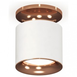 Комплект накладного светильника Ambrella light Techno Spot XS7401142 SWH/PPG белый песок/золото розовое полированное (N7930, C7401, N7015)