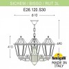 Подвесной светильник Fumagalli Rut E26.120.S30.AYF1R от Мир ламп