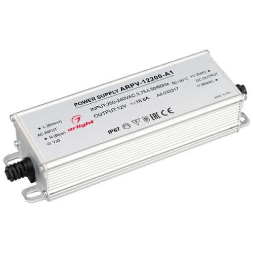 Блок питания Arlight ARPV-12200-A1 12V 200W IP67 16,6A 032317 от Мир ламп