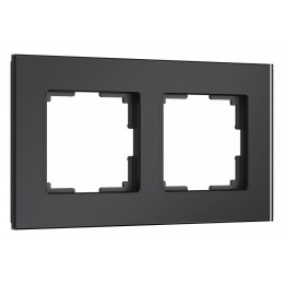 Рамка на 2 поста Werkel Senso черный стекло soft-touch W0023108