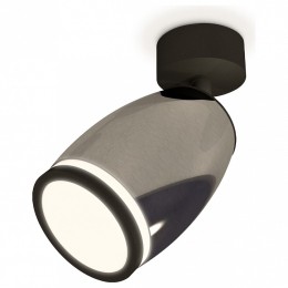 Комплект накладного светильника Ambrella light Techno Spot XM1123004 DCH/SBK/FR черный хром/черный песок/белый матовый (A2210, C1123, N7121)