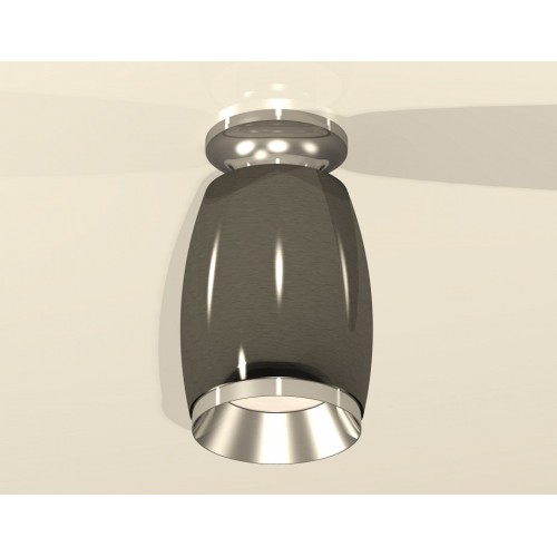 Комплект накладного светильника Ambrella light Techno Spot XS1123040 DCH/PSL черный хром/серебро полированное (N6903, C1123, N7032) от Мир ламп