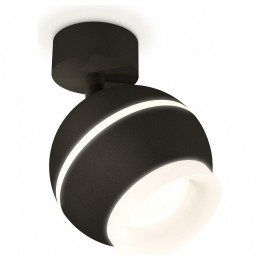 Комплект накладного светильника Ambrella light Techno Spot XM1102017 SBK/FR черный песок/белый матовый (A2210, C1102, N7165)