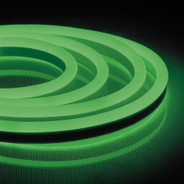 Cветодиодная LED лента Feron LS720 неоновая, 120SMD(2835)/м 9.6Вт/м 50м IP67 220V зеленый