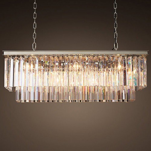 Подвесная люстра Imperiumloft RH 1920S ODEON CLEAR GLASS FRINGE 40,1536 от Мир ламп