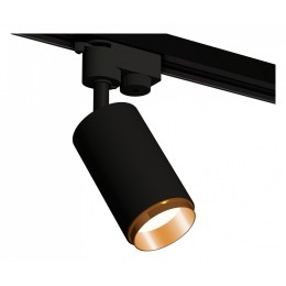 Комплект трекового однофазного светильника Ambrella light SBK/PYG черный песок/золото желтое полированное XT6323044 (A2521, C6323, N6124)