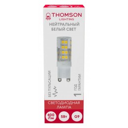 Лампа светодиодная Thomson G9 G9 5Вт 4000K TH-B4212