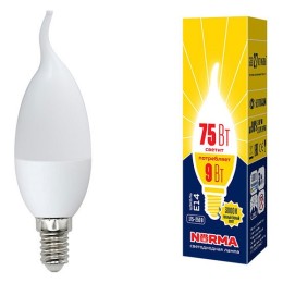 Лампа светодиодная Volpe  E14 9Вт 3000K UL-00003809