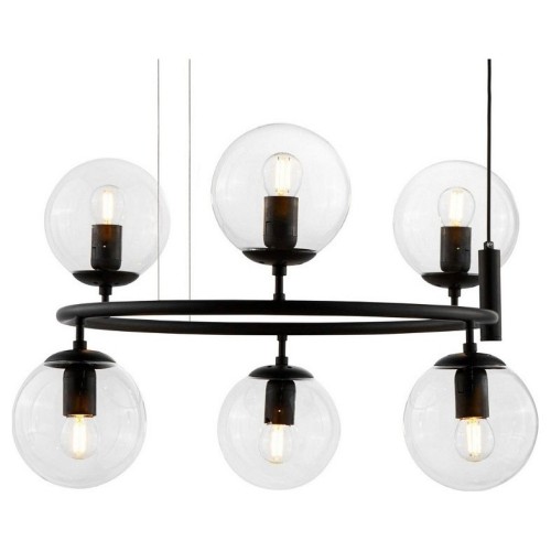 Подвесная люстра LUMINA DECO Ceredo LDP 6034-6 RND BK от Мир ламп